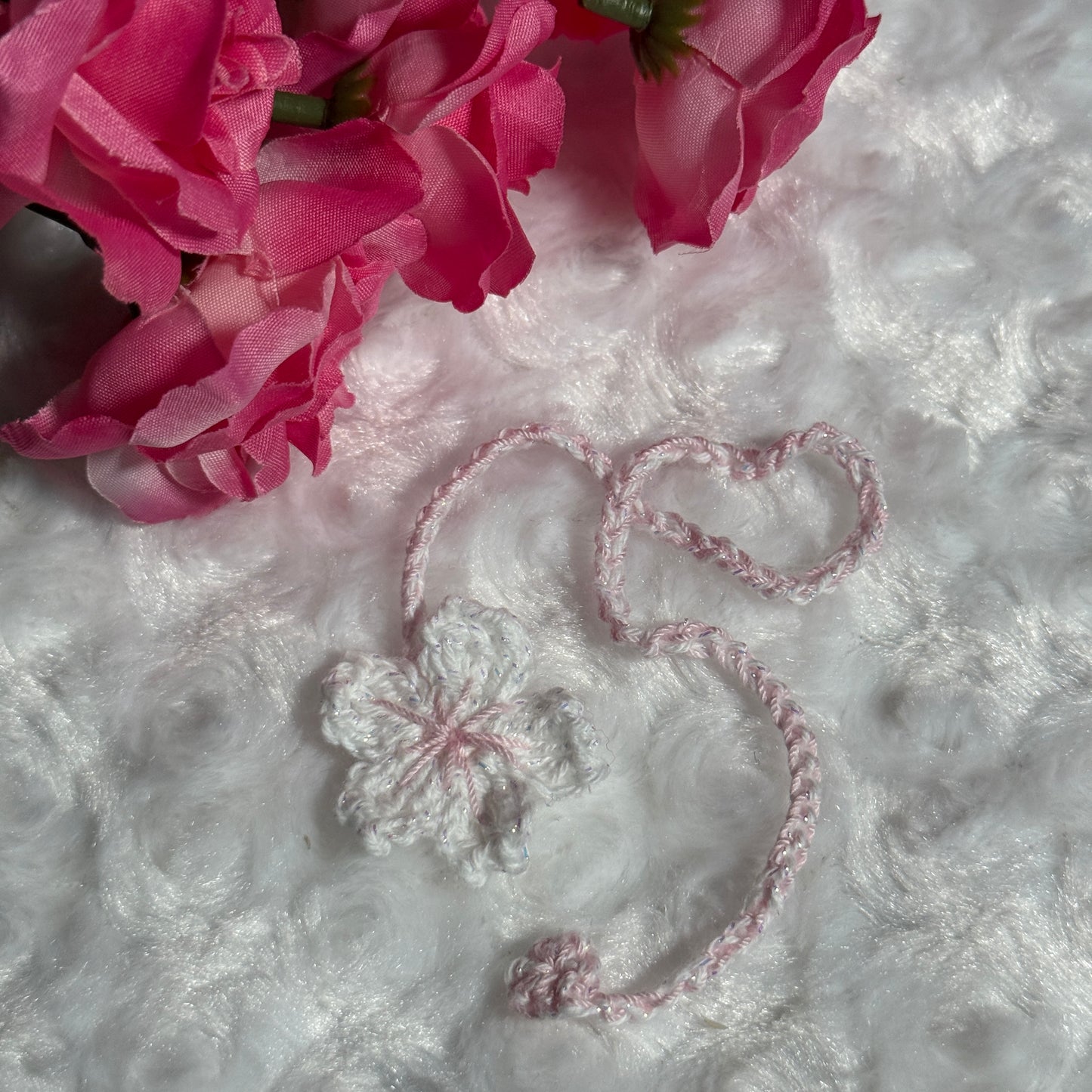 White Sakura Bookmark